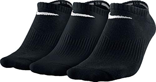 Nike Herren Socken Lightweight No Show 3er Pack, SX4705-001, Schwarz (Black/White), Gr. 34 - 38 (S) von Nike
