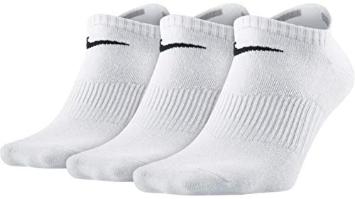 Nike Herren Socken Lightweight No Show 3er Pack, SX4705-001, weiß (white), Gr. 42 - 46 (L) von Nike