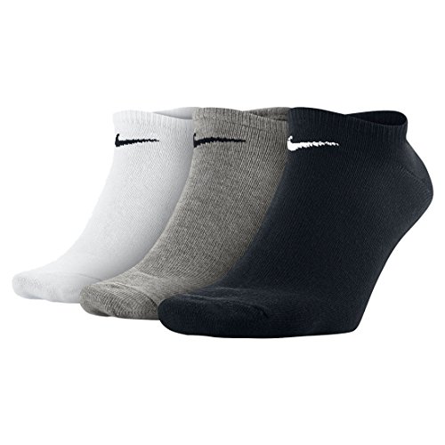 Nike Unisex No Show 3ppk Value Tennissocken, Mehrfarben (Multicolore - Noir/Blanc/Gris), XL EU von Nike