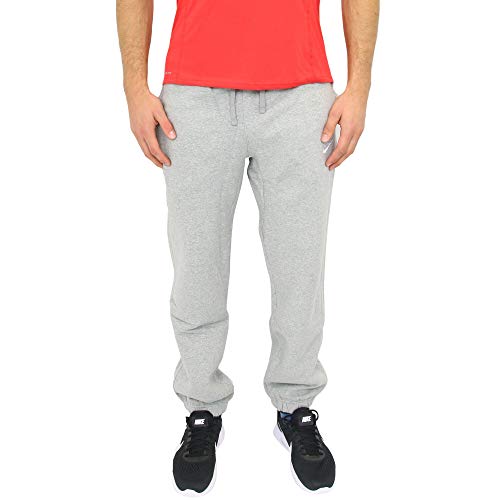 Nike Herren Sport/Jogging-Hose Lang Club Pants Trainingshose, grau (Dark Grey Heather/White), M von Nike
