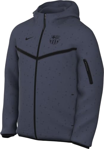 Nike Herren Top FCB Mnsw Tchflchoodie Fzwr 3R, Thunder Blue/Black, DX8418-437, L von Nike