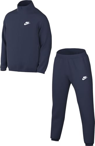 Nike Herren Trainingsanzug M Nk Club Pk Trk Suit, Midnight Navy/White, FB7351-410, S von Nike