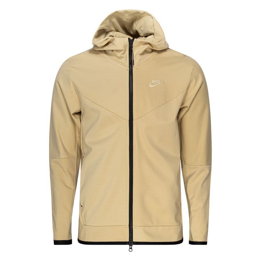 Nike Hoodie Tech Fleece Essentials Full Zip Lightweight - Gelb/Schwarz von Nike