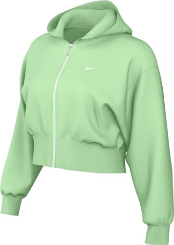 Nike Jacke Damen Sportswear Chll Ft Fz Hdy, Vapor Green/Sail, FN2415-376, M von Nike