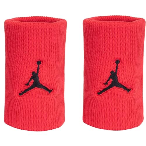 Nike Jordan Dri-Fit Wristband Schweißband 2er Pack (re/red/Black, one Size) von Nike