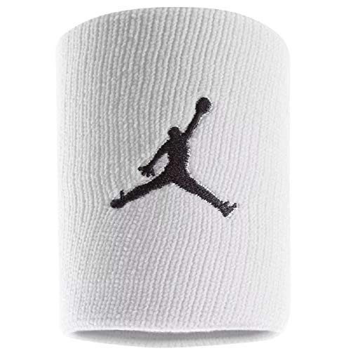 Nike Jordan Jumpman Wristband Schweißband 2er Pack (one size, white/black) von Nike