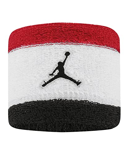 Nike Jordan Jumpman Wristband Schweißband 2er Pack (one Size, red/White) von Nike