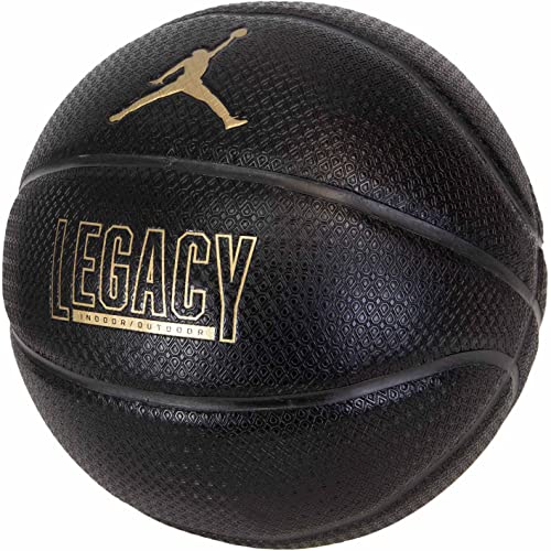 Nike Jordan Legacy 8P Deflated Basketball Ball (7, Black/Black) von Nike