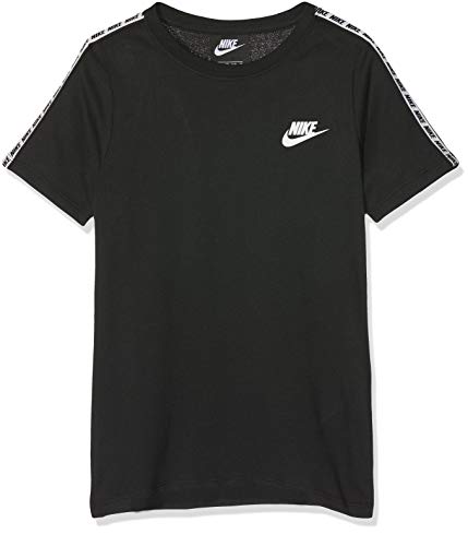 Nike Jungen B NSW REPEAT SS TEE T-shirt, Schwarz (black/White/010), Gr. XS von Nike
