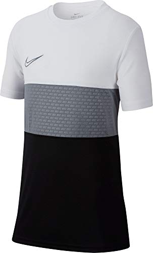 Nike Jungen Dry-FIT Academy Fußballoberteil, White/Cool Grey, L von Nike
