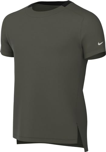 Nike Jungen Oberteil B Nk Df Multi Tech Ss Top, Cargo Khaki/Black/Reflective Silv, FB1292-325, L von Nike