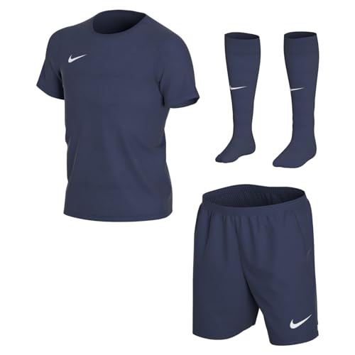 Nike Kinder Park 20 Kit K Fußball Trikot-Set, Midnight Navy/Midnight Navy/White, S von Nike