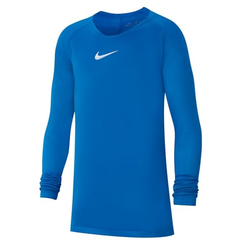 Nike Kinder Dri-FIT Park First Layer Langarmshirt, Königsblau/Weiß, S, AV2611-463 von Nike