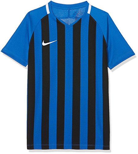 Nike Kinder Striped Division III Jersey SS Trikot, Mehrfarbig (Royal Blue/Black/White), XL von Nike