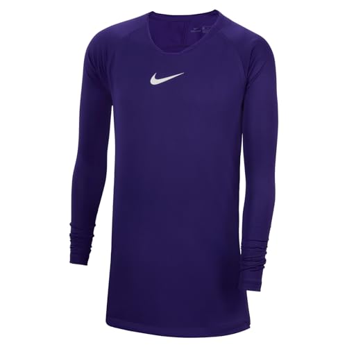 Nike Kinder Dri-FIT Park First Layer Langarmshirt, Court Purple/Weiß, XS, AV2611-547 von Nike
