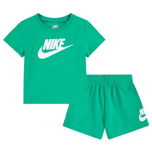 Nike Kinderanzug Club Tee und Shorts Set 66L596, grün, 86 von Nike