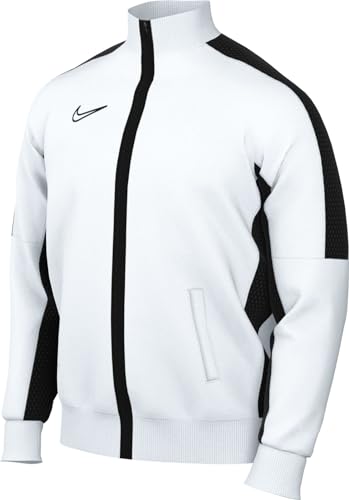 Nike Herren M Nk Df Acd23 Trk Jkt Knit Soccer Track Jacket, White/Black/Black, M EU von Nike