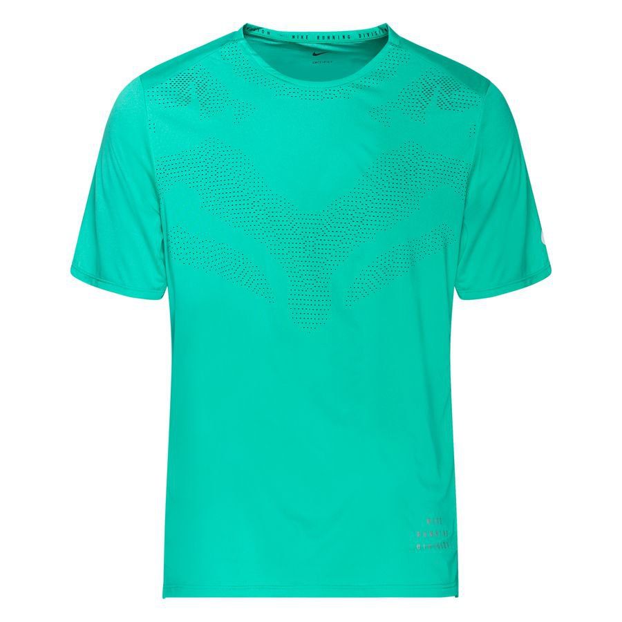 Nike Lauf T-Shirt Division Rise 365 - Grün/Silber von Nike