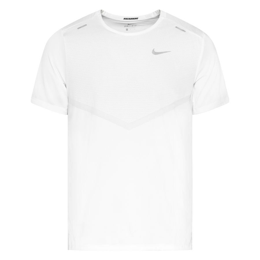 Nike Lauf T-Shirt Dri-FIT Rise 365 - Weiß/Silber von Nike