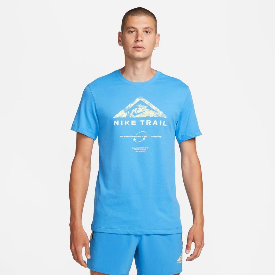 Nike Lauf T-Shirt Dri-FIT Run Trail - Blau von Nike
