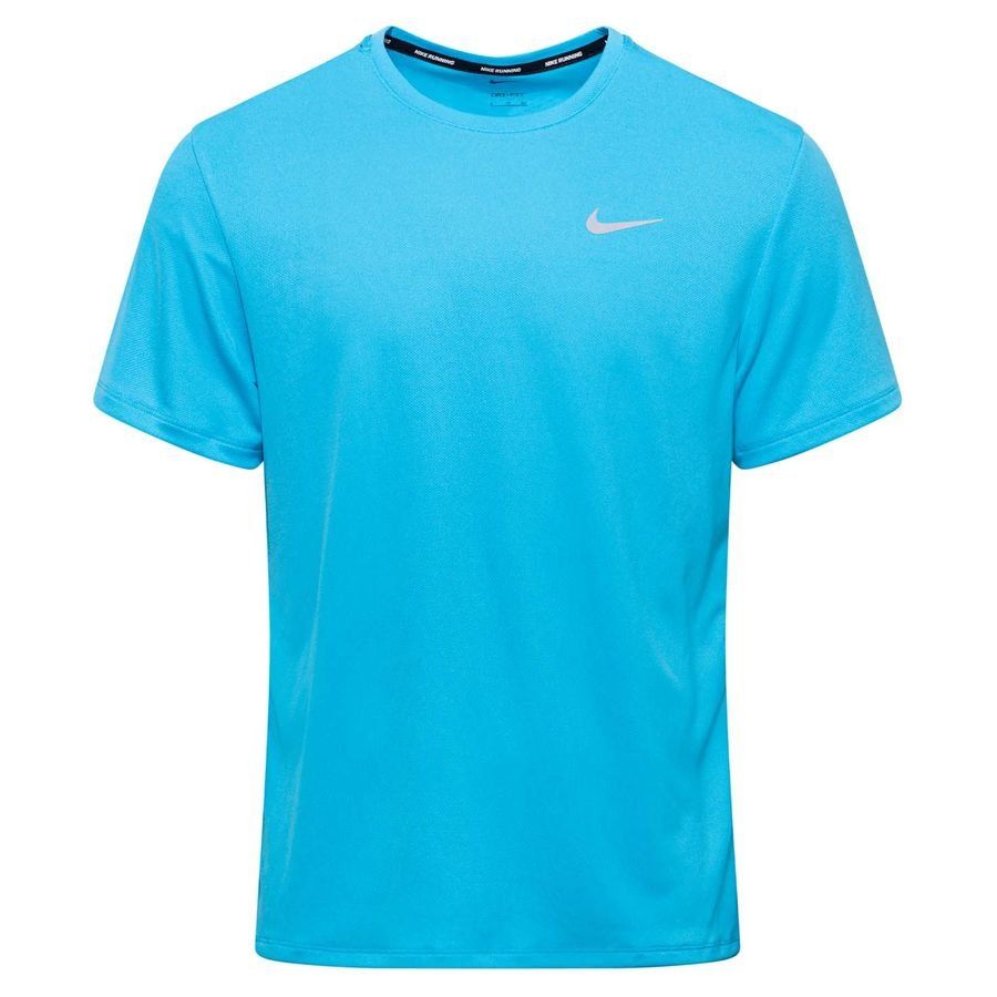Nike Lauf T-Shirt Dri-FIT UV Miller - Baltic Blau/Silber von Nike