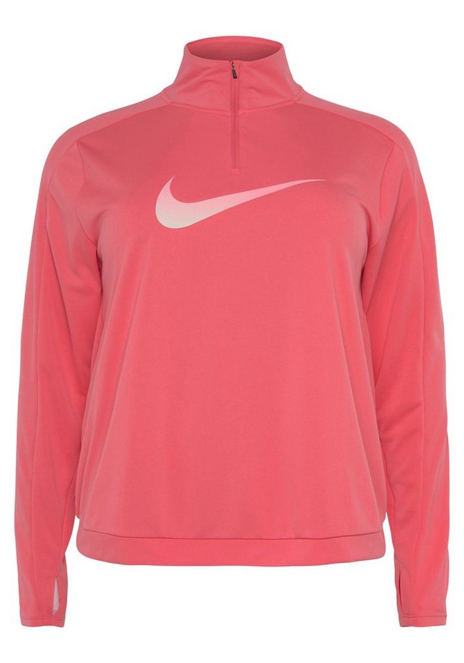 Nike Laufshirt Dri-FIT Swoosh Women's Half-Zip Long Sleeve Top (Plus) von Nike