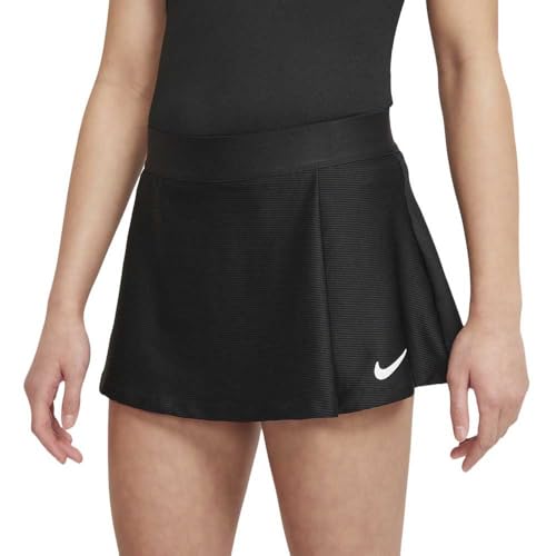 Nike Mädchen Court Victory Tennis-Rock, Black/White, XL von Nike