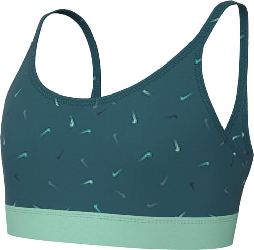 Nike Mädchen Sport-BH G Nk One Bra Logo Print, Geode Teal/Emerald Rise, FD4852-381, XS von Nike