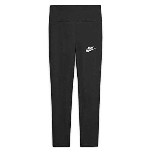 Nike Mädchen Sportswear Favorites Leggings, Schwarz-Weiss, L von Nike
