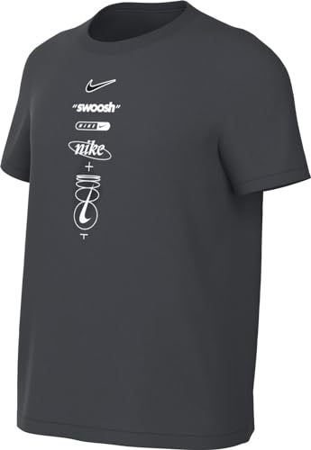 Nike Mädchen T-Shirt G NSW Bf Tee Sw, Anthracite, FV3669-060, XL von Nike