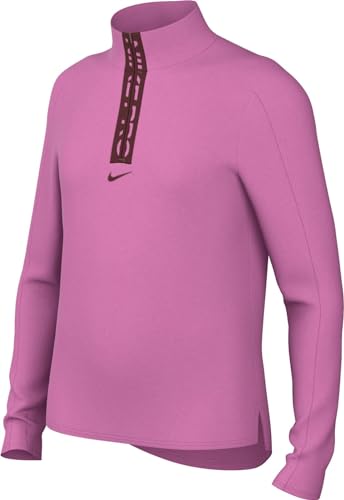 Nike Mädchen Top G Nk Df Ls Hz Se+, Playful Pink/Dark Team Red, FN9025-675, L von Nike