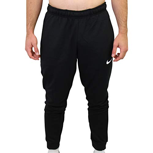 Nike Mens M Nk Dry Pant Taper Fleece Sweatpants, Black/White, L von Nike