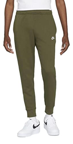 Nike Mens Pant Sportswear Club Fleece, Rough Green/Rough Green/White, BV2671-327, S von Nike