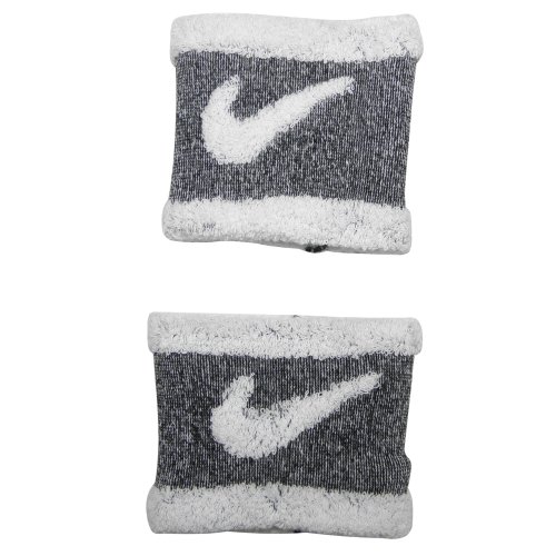 Nike Mens Volwassen Sweat polsbandjes swoosh One-Size White-Grey von Nike