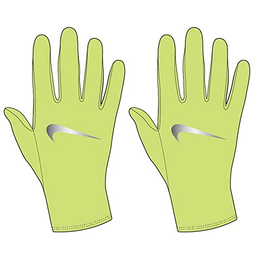 Nike Miler Running Glove Laufhandschuhe Erwachsene Unisex Ghost Green - Silber (M-L) von Nike