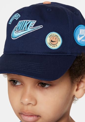 Nike Mütze Multi Patch Club Cap Kinder 4-7 Jahre, blau, 4-7 Jahre von Nike