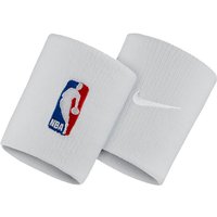 2er Pack NIKE Dri-FIT NBA Basketball Schweißband 100 white/white von Nike