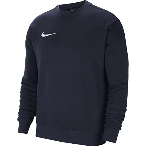 Nike CW6904 Y NK FLC PARK20 CREW Sweatshirt boys ,Obsidian/Weiß, L (147 - 158 CM) von Nike