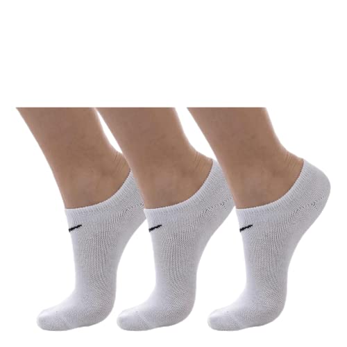 Nike Unisex-Erwachsene Lightweight No-Show (3 Paar) Socken, Weiß, M (38-42 EU) von Nike