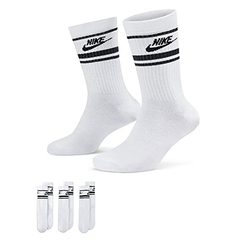 Nike Unisex Nsw Everyday Essential Cr Socke, WHITE/BLACK/BLACK, M EU von Nike