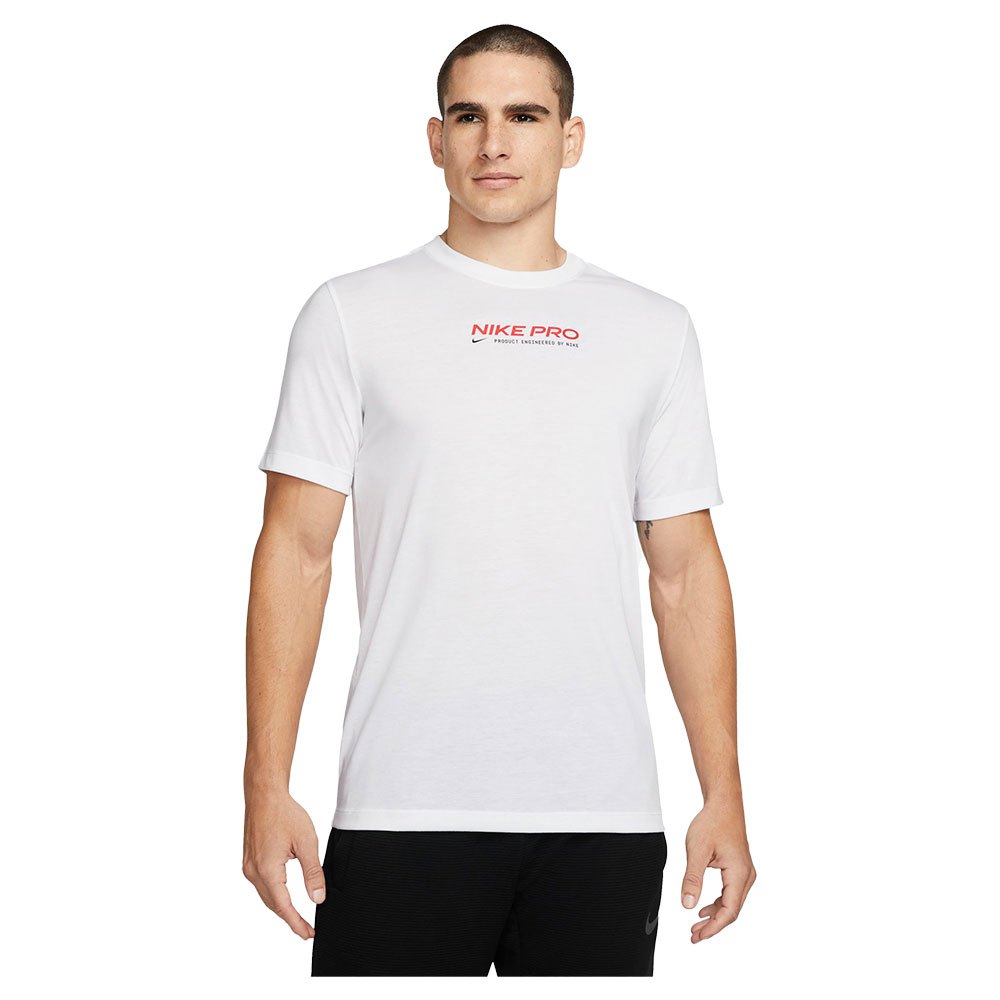 Nike Pro Dri Fit Short Sleeve T-shirt Weiß XL Mann von Nike