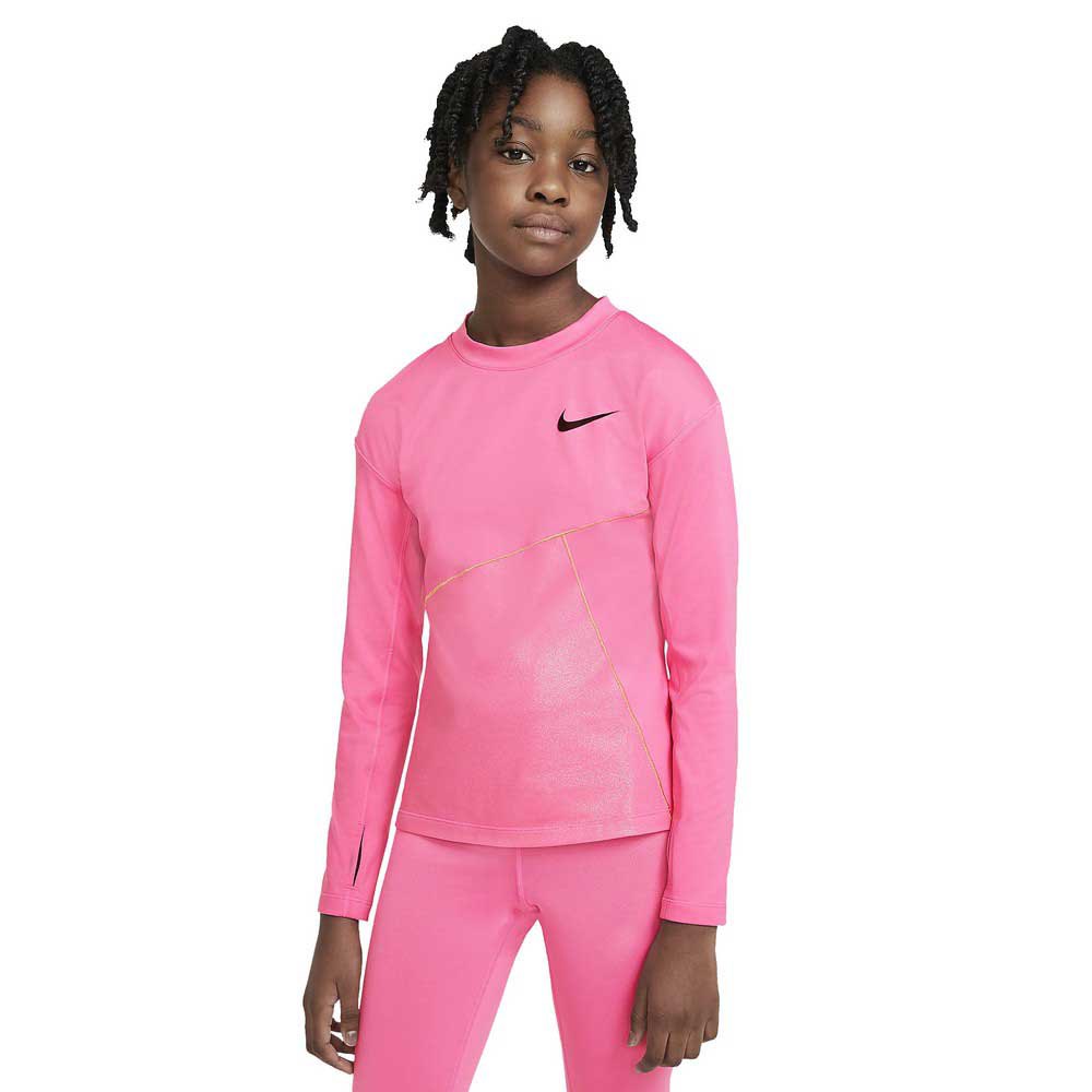 Nike Pro Warm Long Sleeve T-shirt Rosa 12-13 Years Junge von Nike