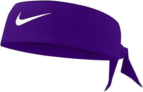 Nike Purple Dri-Fit Head Tie 3.0 – Haarband – Violett/Weiß von Nike