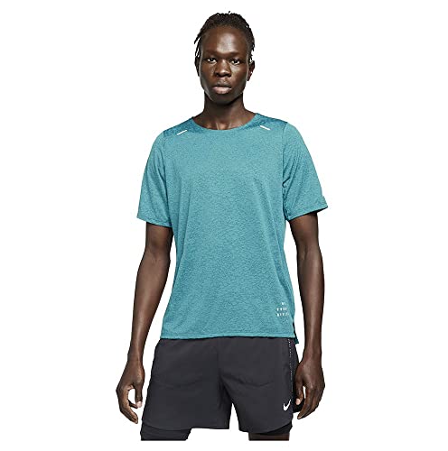 Nike Rn Dvn Rise 365 Ss Jac T-Shirt Dark Teal Green/Blustery/Refle von Nike