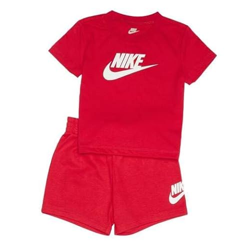 Nike Set Kinder Club Tee und Shorts Set 56L596, rot, 74 von Nike