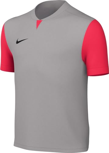 Nike Short-Sleeve Soccer Jersey Y Nk Df Trophy V JSY Ss, Pewter Grey/Bright Crimson/Black, DR0942-052, L von Nike