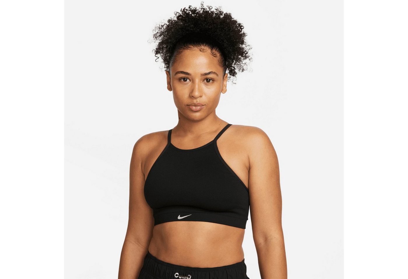 Nike Sport-BH Dri-FIT Indy Seamless Women's Light-Support Padded Ribbed Sports Bra von Nike