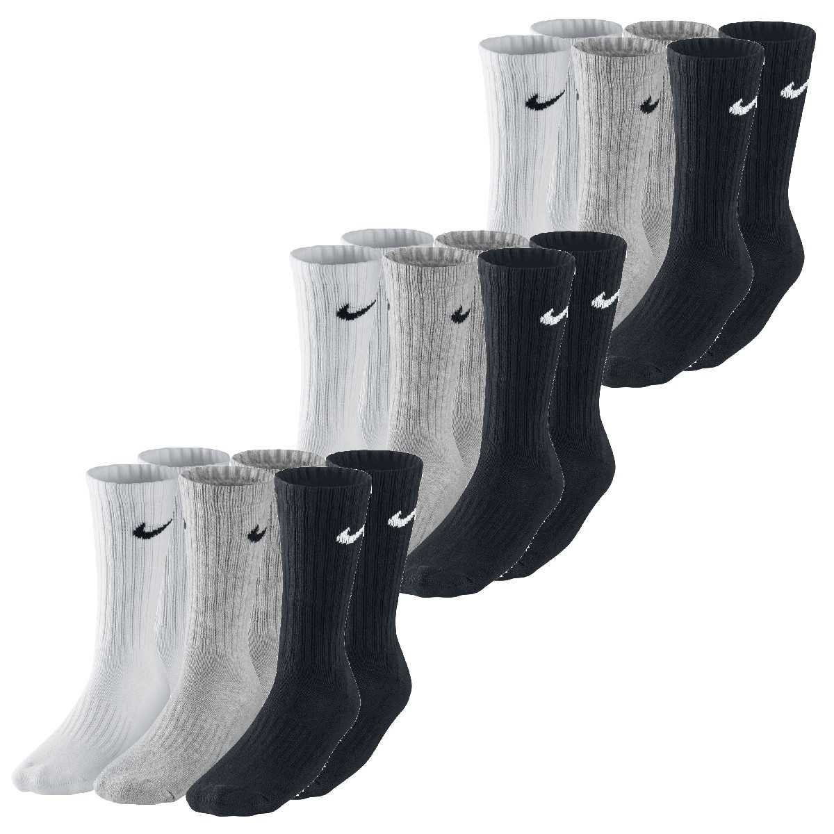 Nike Sportsocken Tennis Socken 9 Paar Crew Strümpfe von Nike