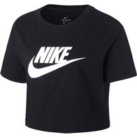 Nike Sportswear Essential Crop T-Shirt Damen in schwarz, Größe: XL von Nike