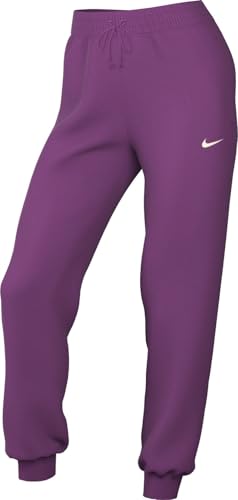 Nike Sportswear Phoenix Fleece Damen-Trainingshose Mit Mittelhohem Bund, Hot Fuchsia/Sail, FZ7626-518, M von Nike
